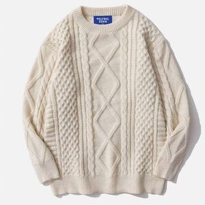 ELFRIC EDEN RETRO 90S CABLE KNIT SWEATER